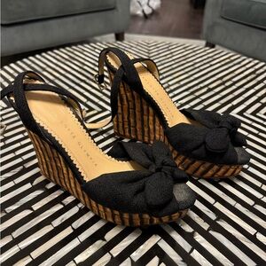 Charlotte Olympia, black wedges